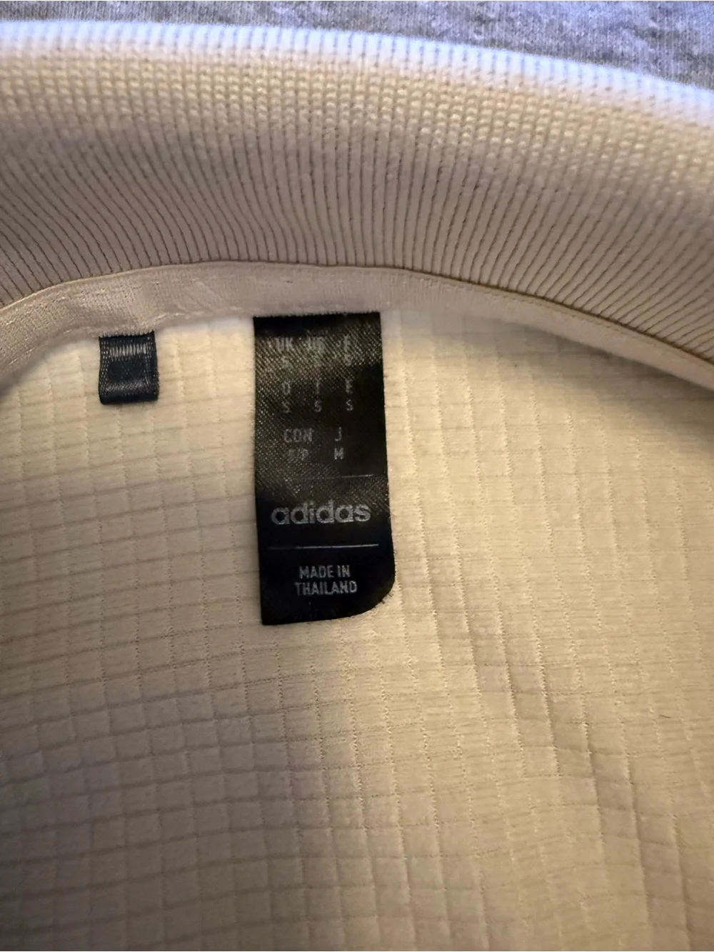 adidas Men’s Long Sleeve Polo Shirt in Beige